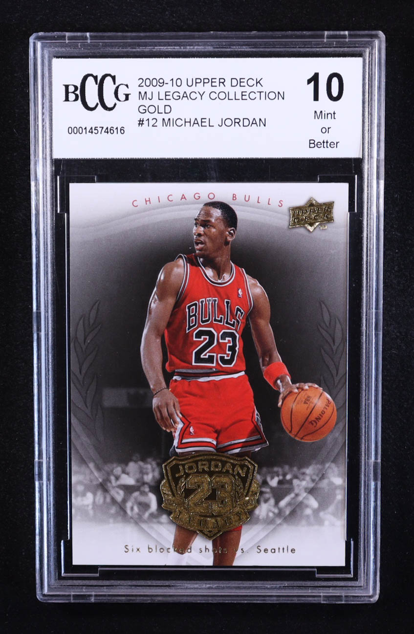 Michael Jordan 2009-10 Upper Deck Michael Jordan Legacy Collection Gold #12 (BCCG 10) at PristineAuction.com Michael Jordan 2009-10 Upper Deck Michael Jordan Legacy Collection Gold #12 (BCCG 10) at PristineAuction.com