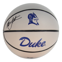 Christian Laettner Signed Duke Blue Devils Logo Basketball (Schwartz) at PristineAuction.com