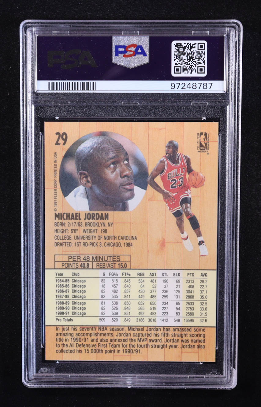 Michael Jordan 1991-92 Fleer #29 (PSA 8) at PristineAuction.com Michael Jordan 1991-92 Fleer #29 (PSA 8) at PristineAuction.com