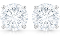 2.04 Carats Lab Grown Diamond Stud Earrings D, SI1 | $3,800 Estimated Retail Value (UGL & IGI Certs) | Brand New at PristineAuction.com