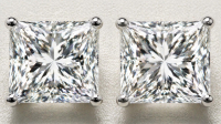 2.09 Carats Lab Grown Diamond Stud Earrings E, VS2 | $3,800 Estimated Retail Value (UGL & IGI Certs) | Brand New at PristineAuction.com