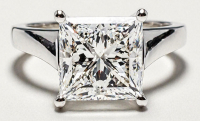 4.11 Carats Lab Grown Diamond Ring F, VVS2 | $6,800 Estimated Retail Value (UGL & IGI Certs) | Brand New at PristineAuction.com