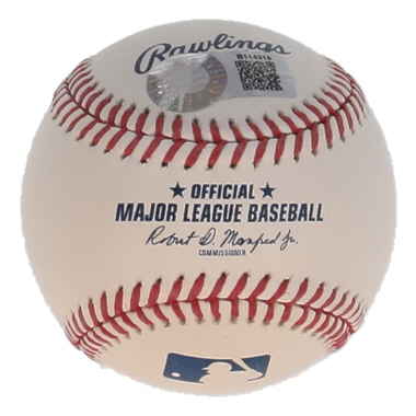 Bitty Schram Signed OML Baseball Inscribed "Evelyn" & "There's No Crying In Baseball!" (Schwartz) at PristineAuction.com Bitty Schram Signed OML Baseball Inscribed "Evelyn" & "There's No Crying In Baseball!" (Schwartz) at PristineAuction.com