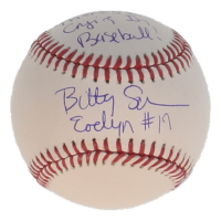 Bitty Schram Signed OML Baseball Inscribed "Evelyn" & "There's No Crying In Baseball!" (Schwartz) at PristineAuction.com