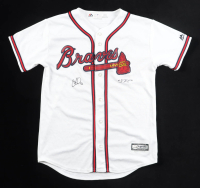 Cole Hamels & Shane Greene Signed Braves Majestic Authentic Youth Jersey (JSA) at PristineAuction.com