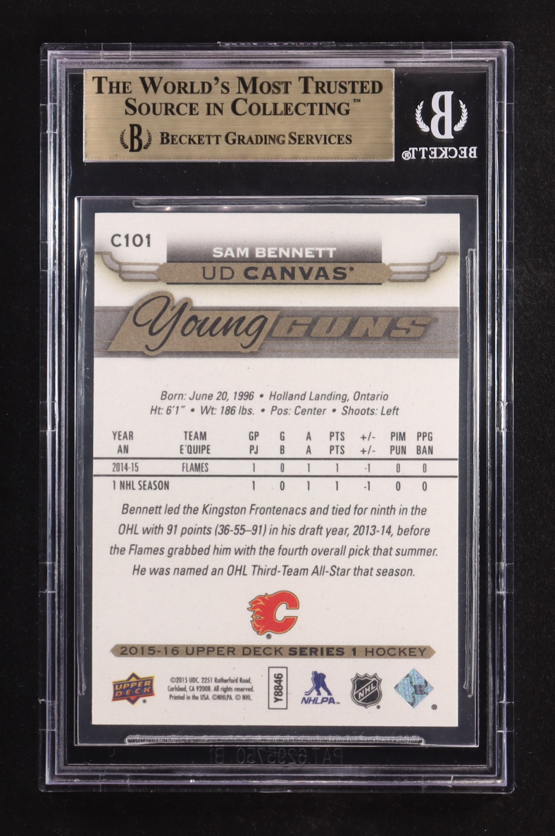 Sam Bennett 2016-17 Upper Deck Canvas YG #C101 (BGS 9.5) at PristineAuction.com Sam Bennett 2016-17 Upper Deck Canvas YG #C101 (BGS 9.5) at PristineAuction.com