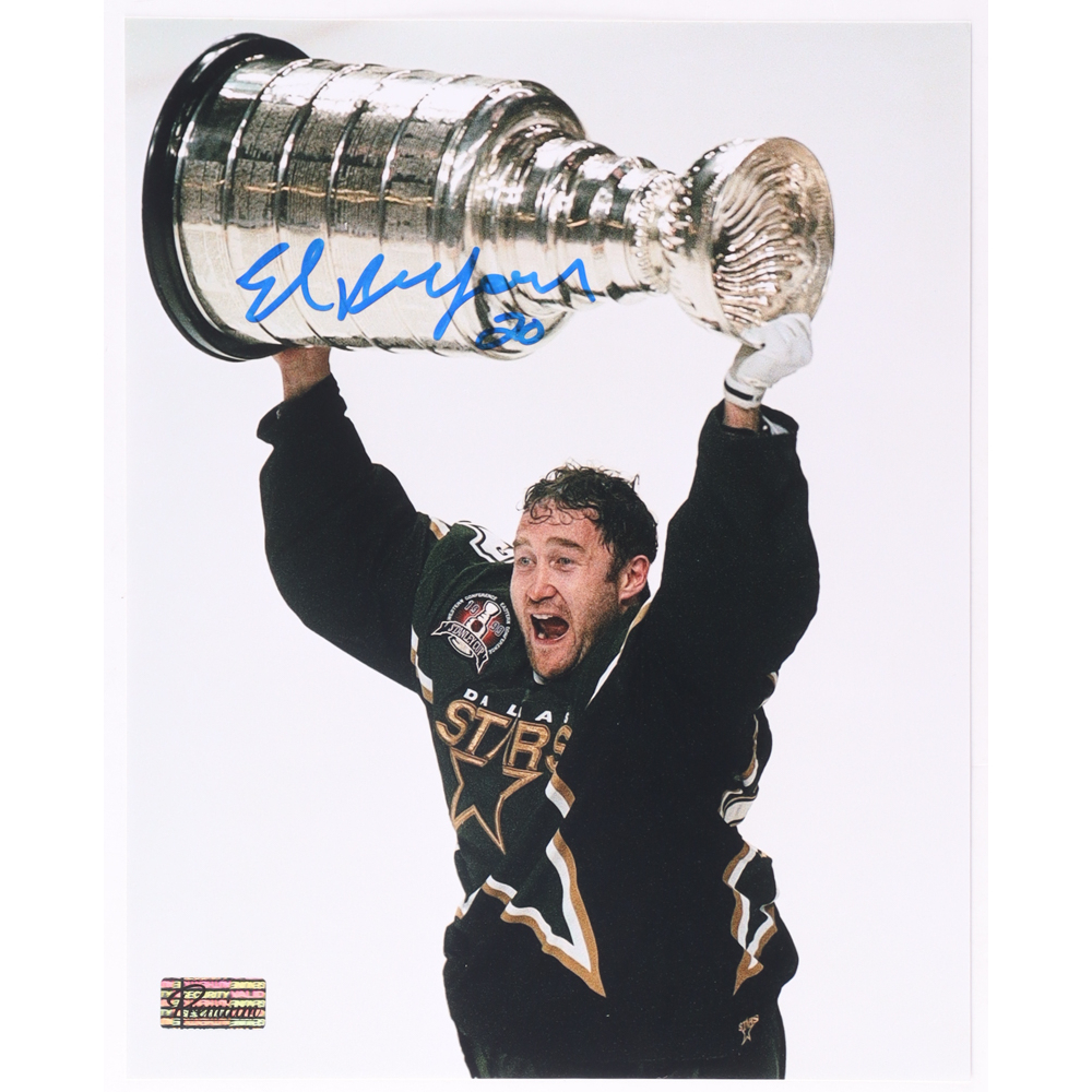 Ed Belfour Signed Stars 8x10 Photo (Premium Autographs) at PristineAuction.com