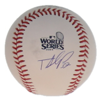 Teoscar Hernandez Signed Official2024 World Series Logo Baseball (MLB & Fanatics) at PristineAuction.com