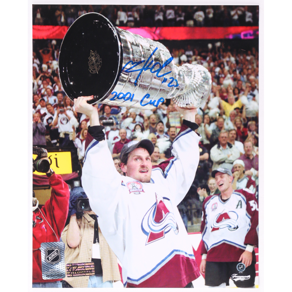 Milan Hejduk Signed Avalanche 8x10 Photo Inscribed "2001 Cup" (Premium Autographs) at PristineAuction.com