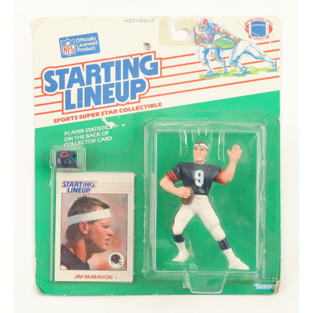 Jim McMahon 1988 Starting Lineup Action Figure With Trading Card at PristineAuction.com