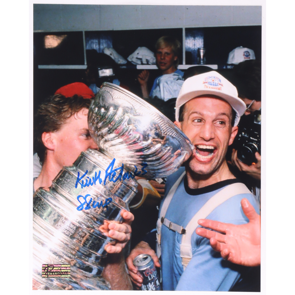 Keith Acton Signed Oilers 8x10 Photo Inscribed "88 Cup" (Premium Autographs) at PristineAuction.com