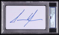 Keanu Reeves Signed 3x5 Index Card (PSA) at PristineAuction.com