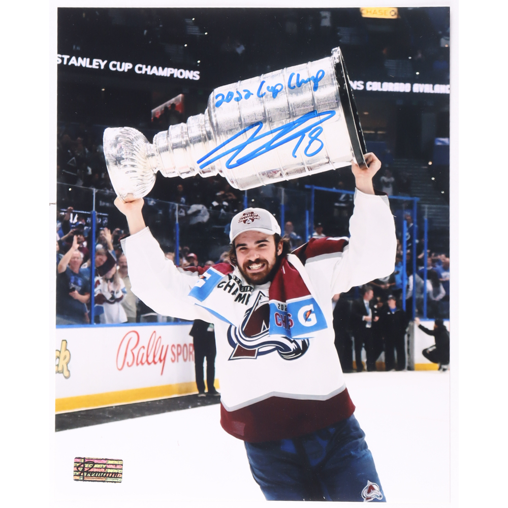 Alex Newhook Signed Avalanche 8x10 Photo Inscribed "2022 Cup Champ" (Premium Autographs) at PristineAuction.com