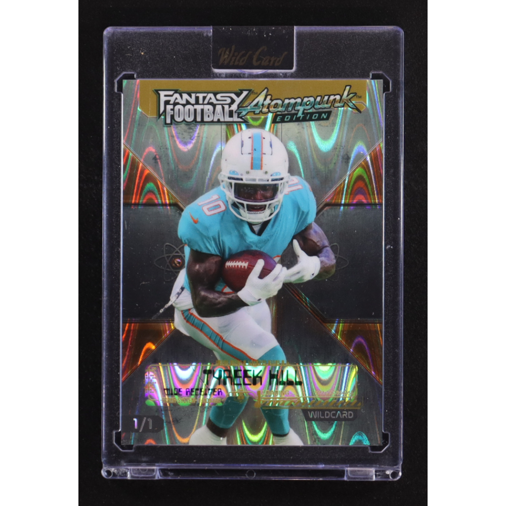 Tyreek Hill 2026 Wild Card Fantasy Football Atompunk Edition Ray wave #FAPGD4-TH #1/1 at PristineAuction.com