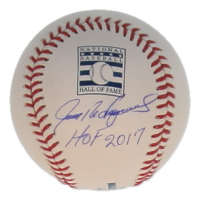 Ivan Rodriguez Signed OML Hall of Fame Logo Baseball Inscribed "HOF 2017" (JSA) at PristineAuction.com