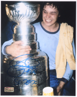Pierre Larouche Signed Penguins 8x10 Photo Inscribed "S.C. 78-79" (Premium Autographs) at PristineAuction.com