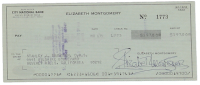 Elizabeth Montgomery Signed 1975 Personal Check (ACOA) at PristineAuction.com