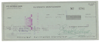 Elizabeth Montgomery Signed 1975 Personal Check (ACOA) at PristineAuction.com