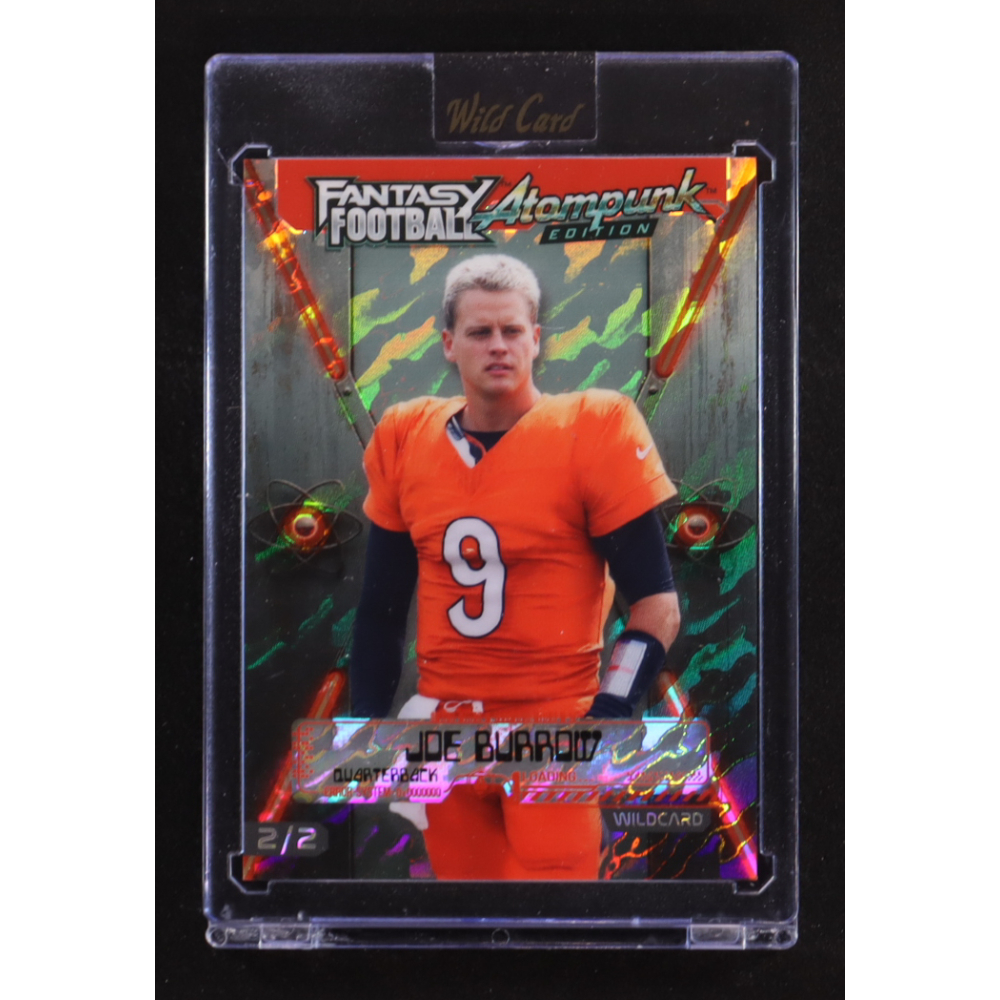 Joe Burrow 2026 Wild Card Fantasy Football Atompunk Edition #FAPRD5-JB #2/2 at PristineAuction.com