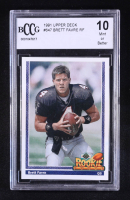 Brett Favre 1991 Upper Deck Rookie Force #647 RC (BCCG 10) at PristineAuction.com