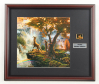 Thomas Kinkade "Bambi" Custom Framed Print Display with Vintage Retired Movie Pin at PristineAuction.com