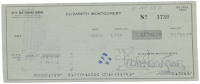 Elizabeth Montgomery Signed 1975 Personal Check (ACOA) at PristineAuction.com