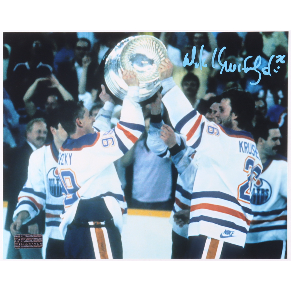 Mike Krushelnyski Signed Oilers 8x10 Photo (Premium Autographs) at PristineAuction.com