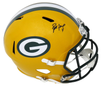 Brett Favre Signed Packers Full-Size Speed Helmet (Favre & Schwartz) at PristineAuction.com