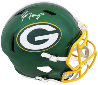 Brett Favre Signed Packers Full-Size Flash Alternate Speed Helmet (Favre & Schwartz) at PristineAuction.com