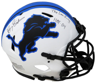 Barry Sanders Signed Colts Full-Size Authentic On-Field Lunar Eclipse Alternate Speed Helmet Inscribed "HOF 04" & "The Lion King" (Schwartz) at PristineAuction.com