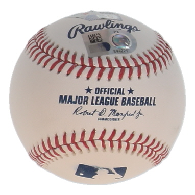Nick Kurtz Signed OML Baseball Inscribed "25 AL ROY" (MLB & Fanatics) at PristineAuction.com Nick Kurtz Signed OML Baseball Inscribed "25 AL ROY" (MLB & Fanatics) at PristineAuction.com