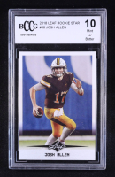 Josh Allen 2018 Leaf Rookie Star #08 RC (BCCG 10) at PristineAuction.com