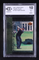 Tiger Woods 2001 Upper Deck Tiger's Tales #TT26 RC (BCCG 10) at PristineAuction.com