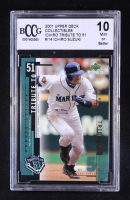 Ichiro Suzuki 2001 Upper Deck Collectibles Ichiro Tribute To 51 #I14 RC (BCCG 10) at PristineAuction.com