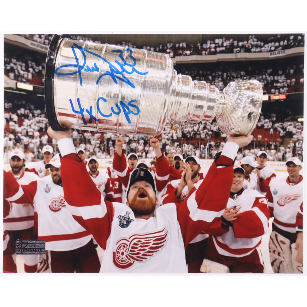 Kris Draper Signed Red Wings 8x10 Photo Inscribed "4x Cups" (Premium Autographs) at PristineAuction.com