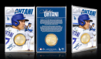 Shohei Ohtani LE Dodgers Highland Mint Bronze Coin with Acrylic Holder at PristineAuction.com