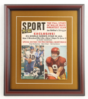 Fran Tarkenton Signed Custom Framed 1965 "Sport" Magazine (PSA) at PristineAuction.com