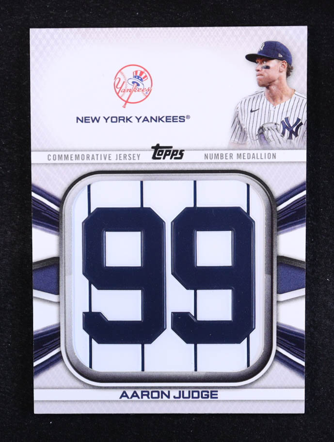 Aaron Judge 2022 Topps Commemorative Player Jersey Number Medallions #JNMAJ at PristineAuction.com Aaron Judge 2022 Topps Commemorative Player Jersey Number Medallions #JNMAJ at PristineAuction.com