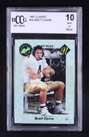 Brett Favre 1991 Classic Premiere Edition Draft Picks #30 RC (BCCG 10) at PristineAuction.com