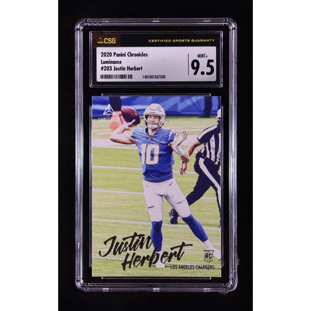 Justin Herbert 2020 Panini Chronicles Luminance #203 (CGC 9.5) at PristineAuction.com