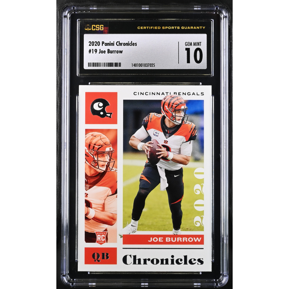 Joe Burrow 2020 Panini Chronicles #19 RC (CGC 10) at PristineAuction.com