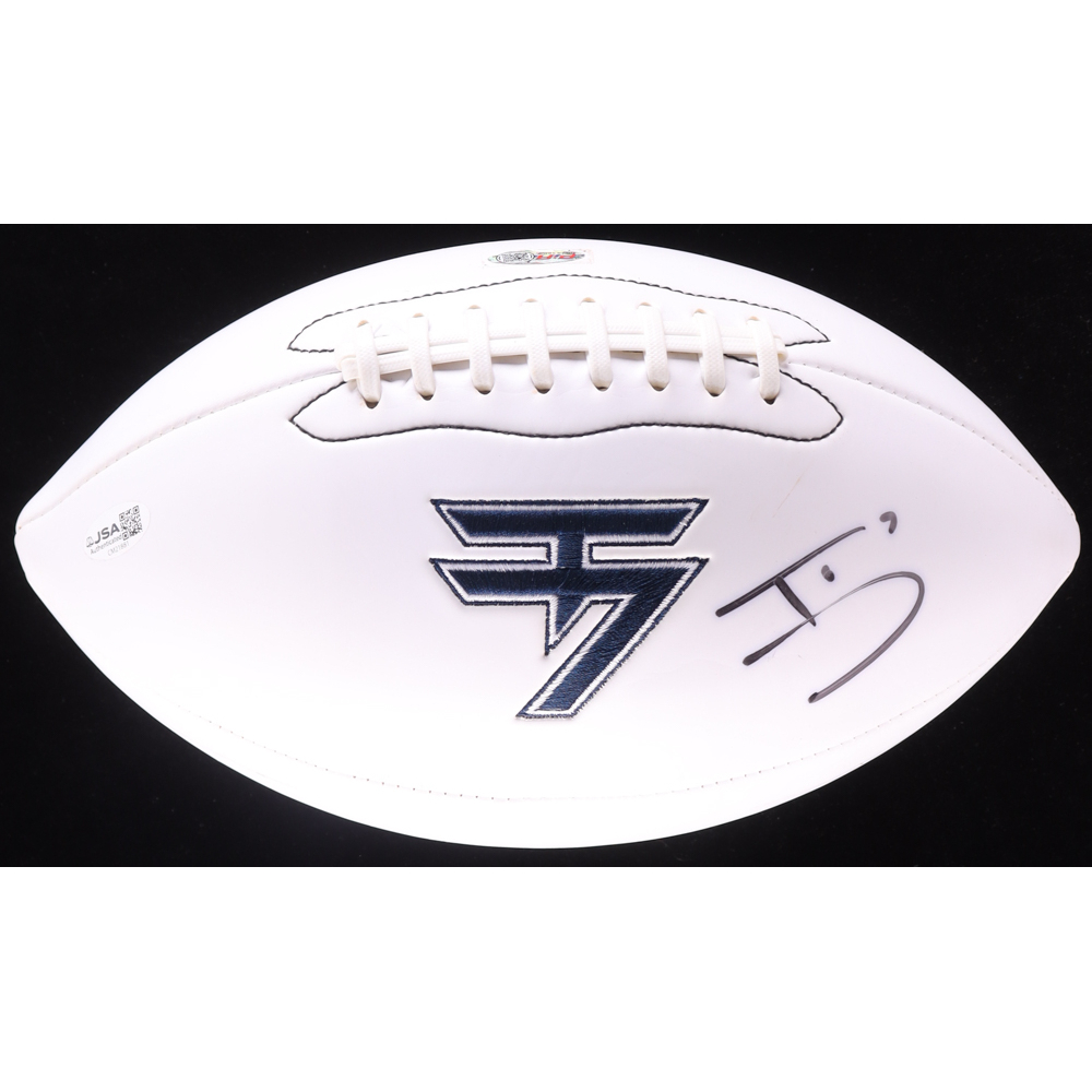 Trevon Diggs Signed Custom Logo Football (JSA) at PristineAuction.com