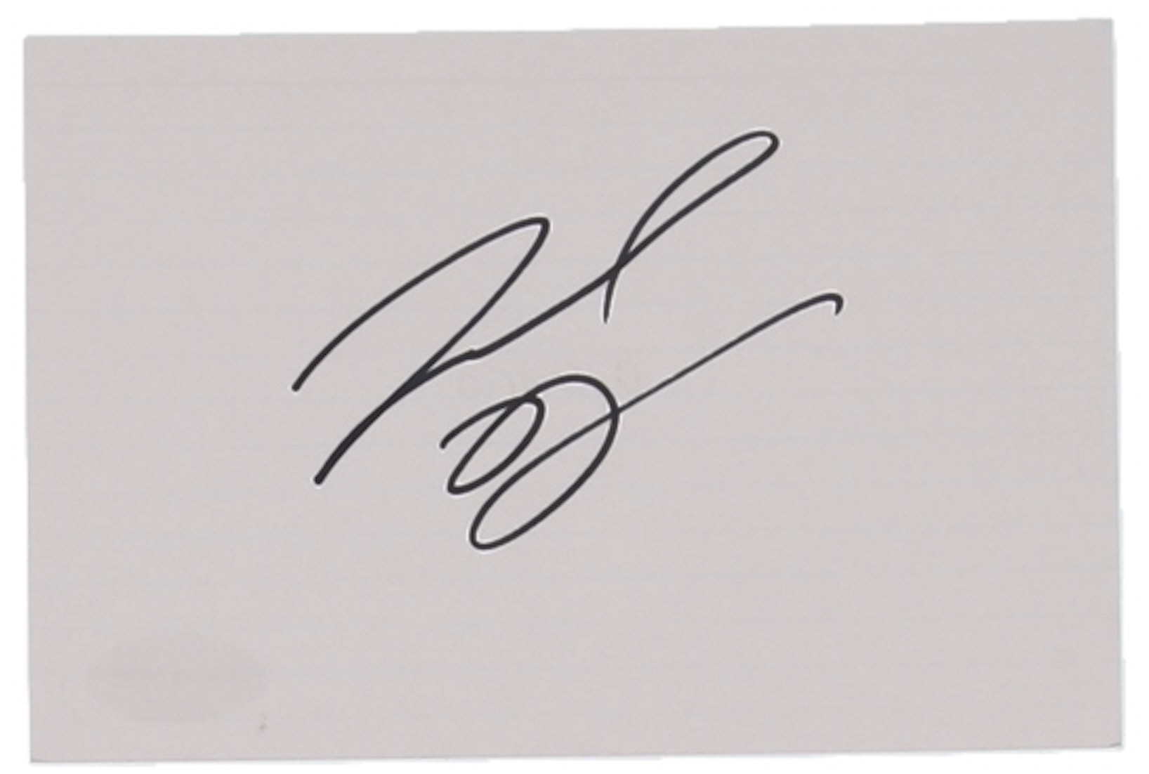 Leonardo DiCaprio Signed 4x6 Cut (ACOA) at PristineAuction.com Leonardo DiCaprio Signed 4x6 Cut (ACOA) at PristineAuction.com