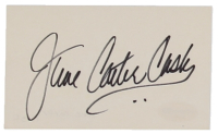 June Carter Cash Signed 3x5 Cut (ACOA) at PristineAuction.com