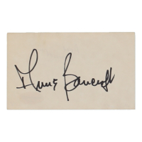 Anne Bancroft Signed 3x5 Cut (ACOA) at PristineAuction.com