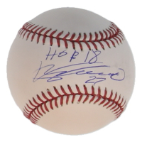 Vladimir Guerrero Sr. Signed OML Baseball Inscribed "HOF 18" (PSA) at PristineAuction.com