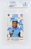 Barry Sanders Signed 1989 Lions Police #11 (BGS) at PristineAuction.com