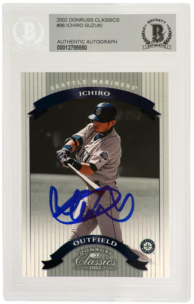 Ichiro Suzuki Signed 2002 Donruss Classics #96 (BGS) at PristineAuction.com Ichiro Suzuki Signed 2002 Donruss Classics #96 (BGS) at PristineAuction.com