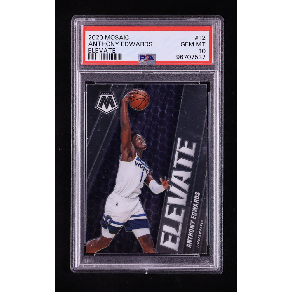 Anthony Edwards 2020 Mosaic Elevate #12 RC (PSA 10) at PristineAuction.com