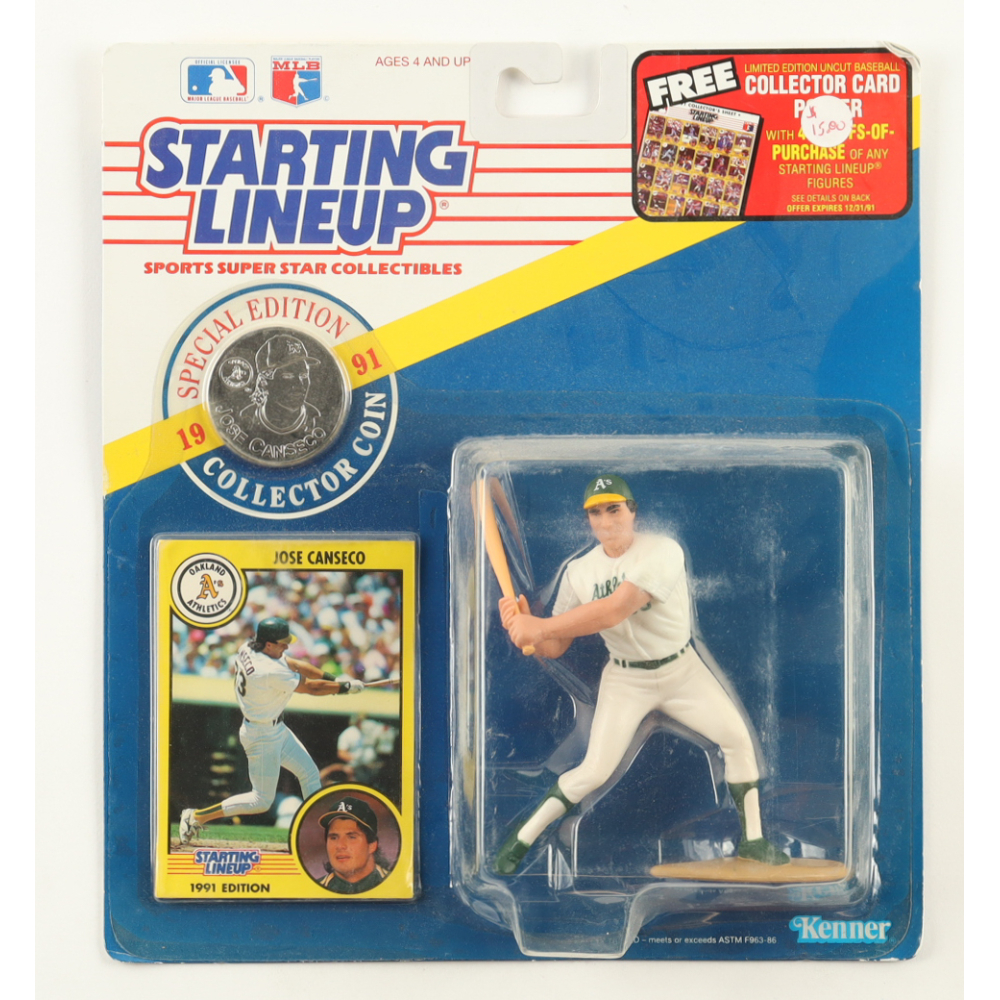 1991 Jose Canseco Starting Lineup Action Figure Set at PristineAuction.com